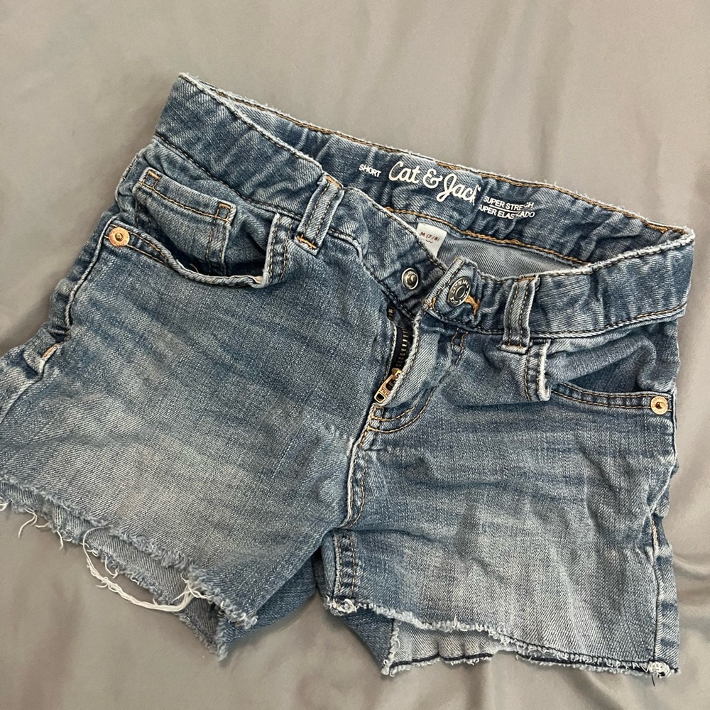 Cat & Jack Women's Blue Denim Shorts